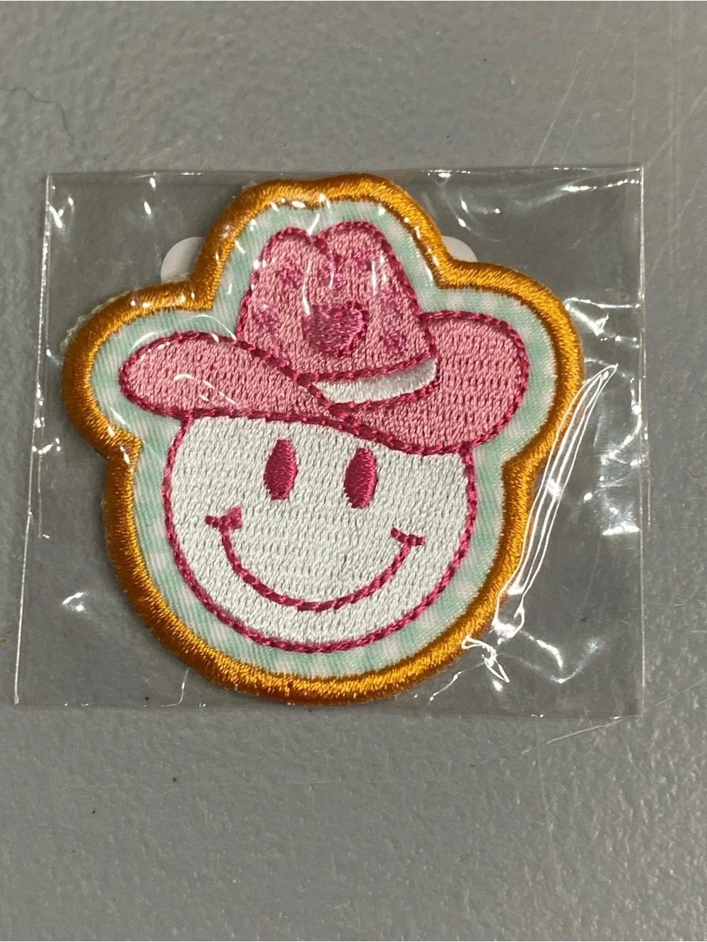 Stoney Clover Lane Pink Embroidered Cowboy Patch NWT